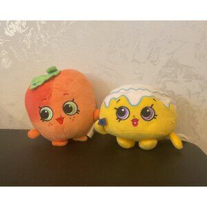 Shopkins Plush Toy Bundle April Apricot Cindy Bon Cinnamon Bun Stuffed Toys